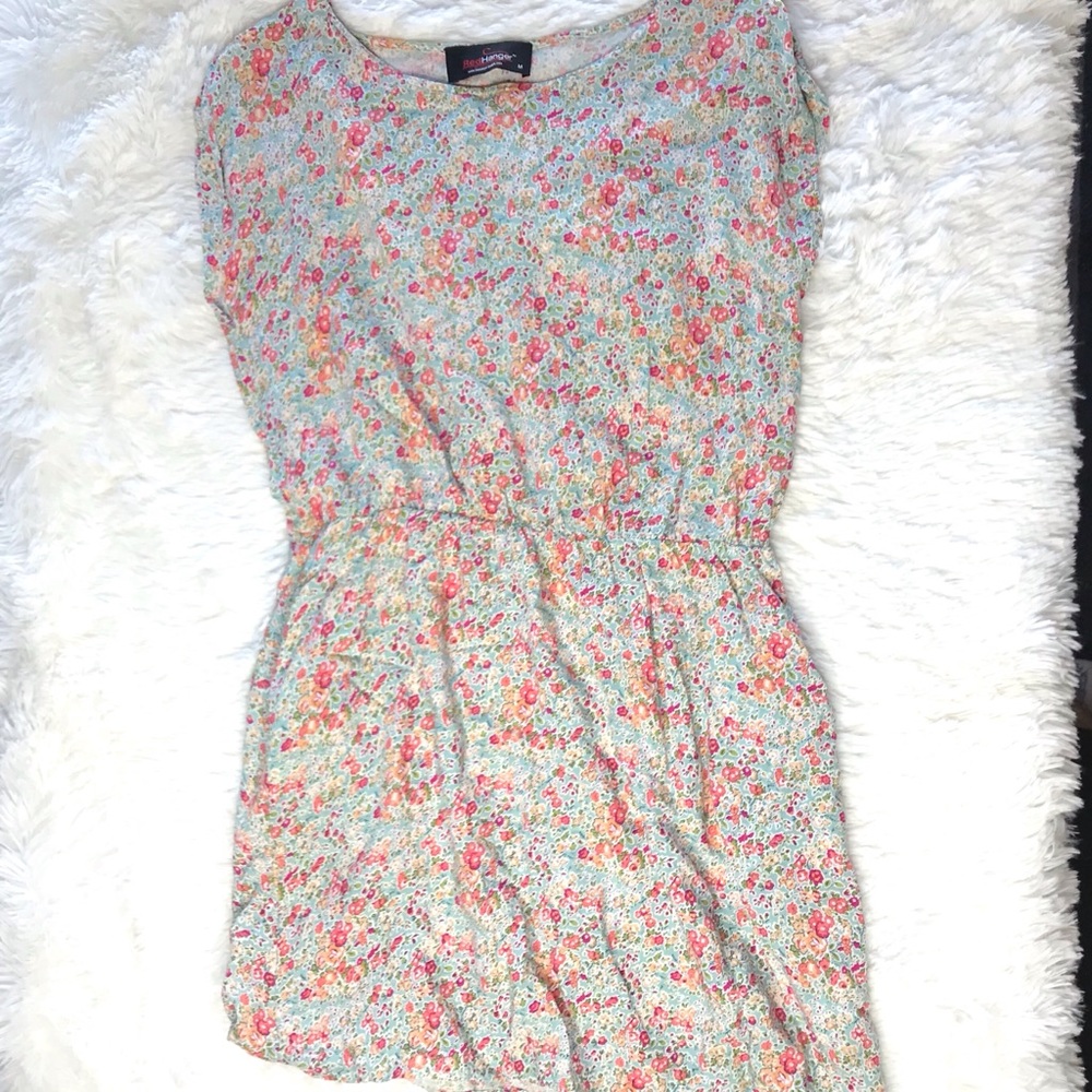 Red Hanger floral mini dress tunic